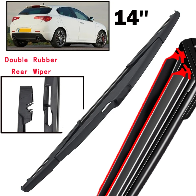 

Car Wiper 14" Rear Wiper Blade For Alfa Romeo Giulietta 940 2010 - 2020 Windshield Windscreen Tailgate Window Car Rain Brush