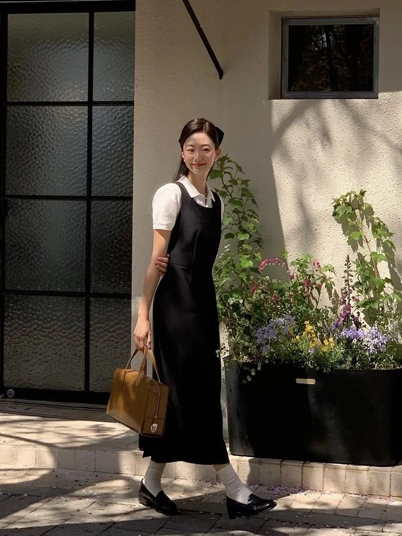 

Винтажная юбка Smoid Bla Slim Fit Svel Hepburn A-Line с высокой талией, из полиэстера, весна-осень