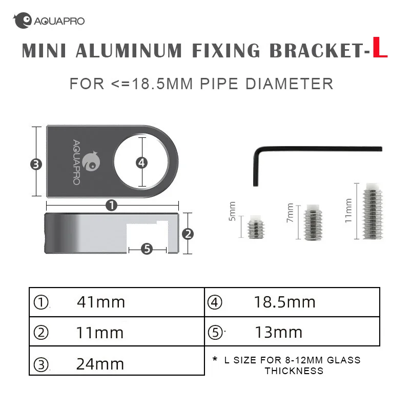 Mini Aluminum Alloy Holder Aquarium Fixing Bracket Aquatic Fish Plant Tank Feeding Clamps Water Filters Pipe Accessory Filtro