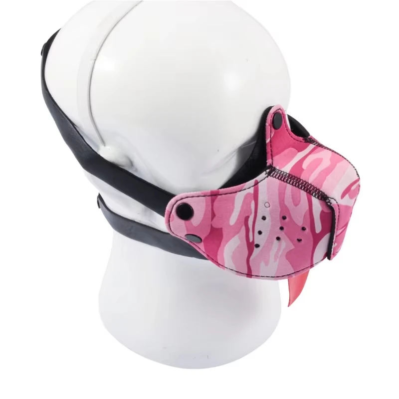 

Half Face Mask Polyester Party Accessories Headgear Puppy Cosplay Mask Bondage Dog Slave Muzzle For Adult Parties Cosplay