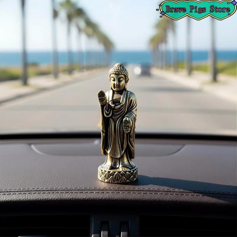 [HM]1Pc Home Decor Ornaments Copper Figurines Enshrines Statue Sakyamuni Sculpture Fengshui Crafts[HM]