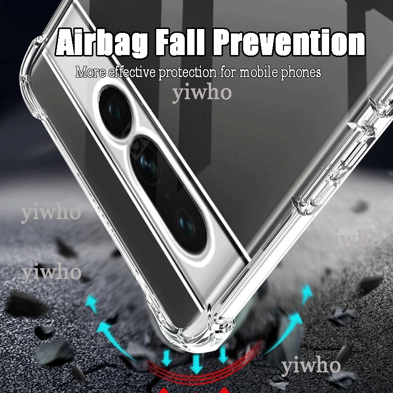 Luxury Transparent Phone Case for Google Pixel 7 Pro TPU Bumper 7a 6a 7 6 Pro 7Pro 6Pro Scratch Proof Hard Back Cover Clear Case