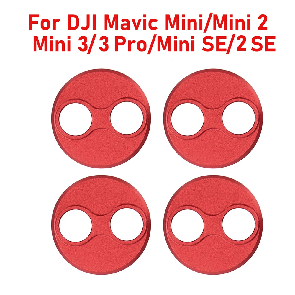 Couvercle Protection Moteur Aluminium Rouge Pour DJI Mini 4 Pro / Mini 3 Pro – Étanchéité Poussière/Eau – Accessoire Drone Léger