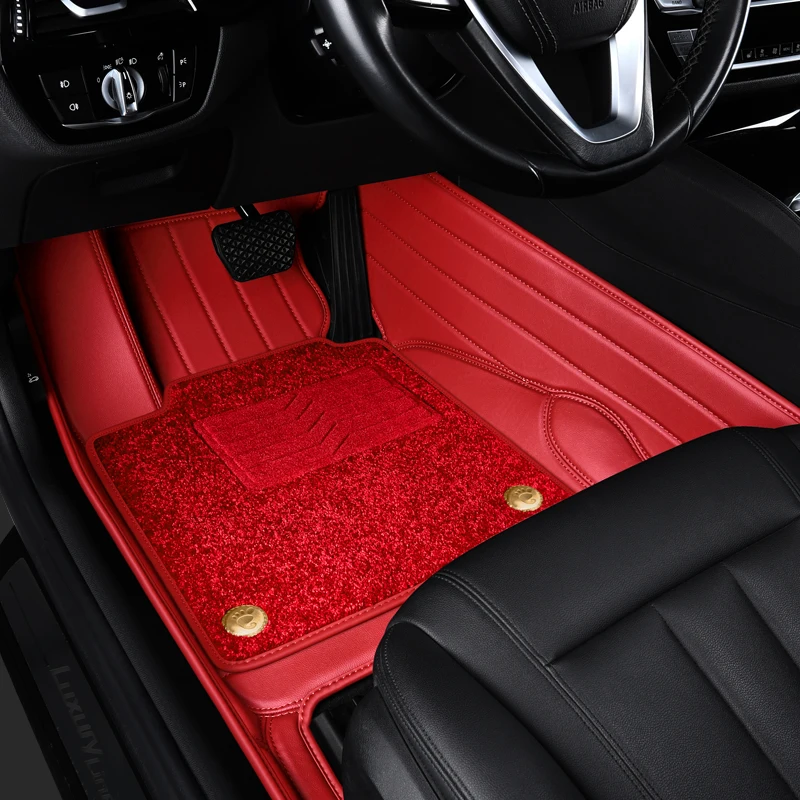 Custom Fit Car Floor Mat High Quality Genuine Leather for 98% Over 3000 Models 5-seats Car for Only Left Hand Drive Dropshipping