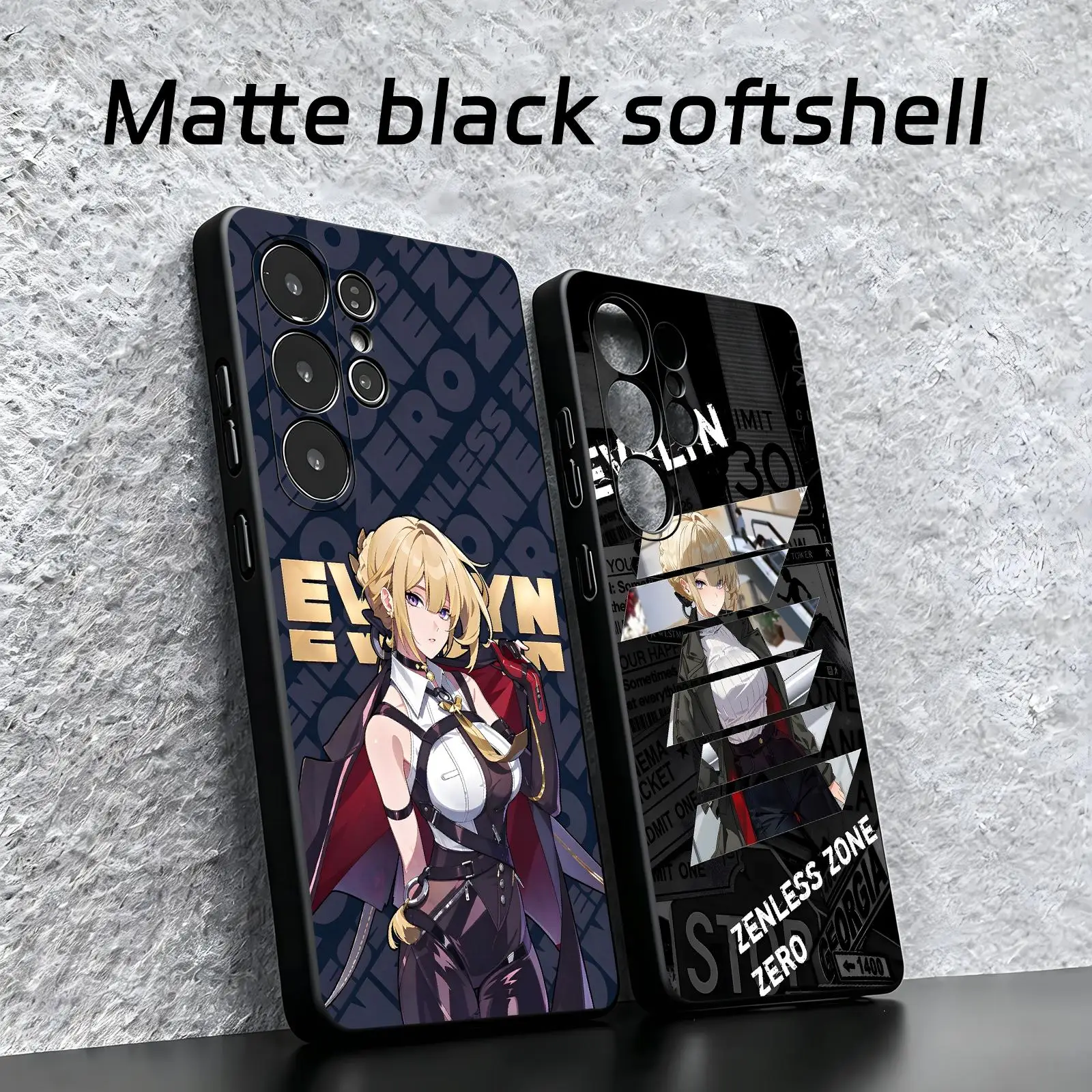 Zenless Zone Zero Evelyn Chevalier  Phone Case For Samsung S26 S25 S24 S23 S22 S21 S20 Ultra Note20 Soft black Shockproof Cover
