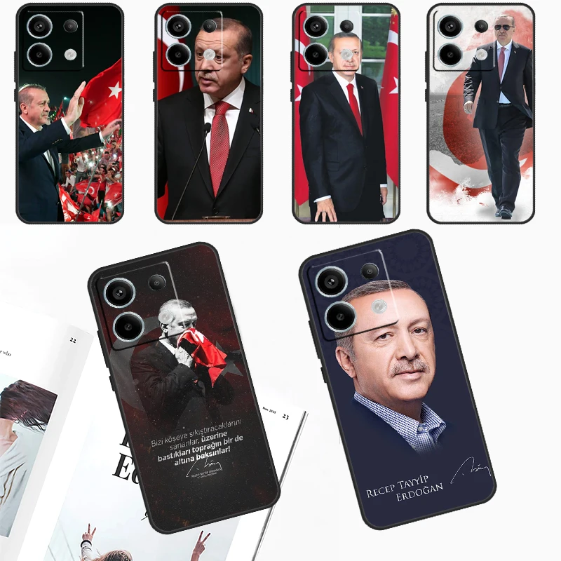 President Turkey Recep Tayyip Case For Xiaomi Redmi Note 12 11 9 10 13 Pro Plus 9S 10S 11S 12S Redmi 12 10 C 9C 13C Cover