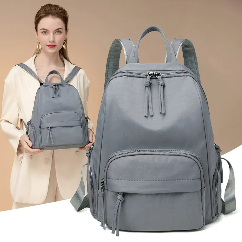 

Women Simple Fashion 2022 New Oxford Cloth Anti-theft Backpack Large Capacity Travel Bag Leisure Tide