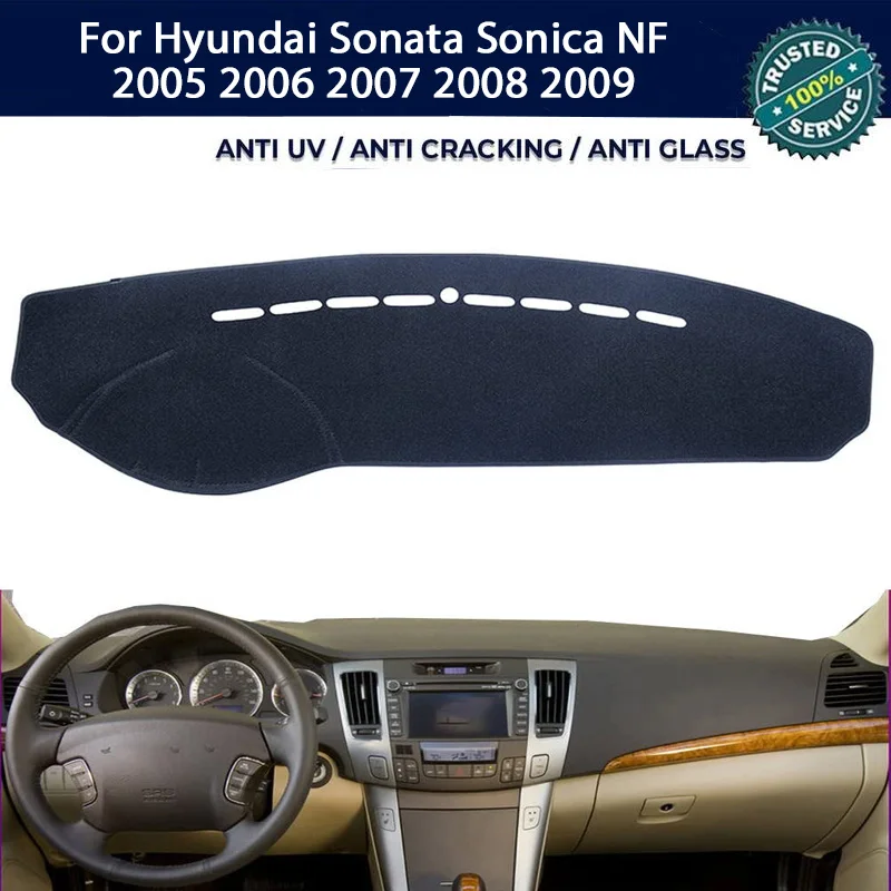 

Custom Anti-UV Dashboard Cover Dash Mat Protector Pad For Hyundai Sonata Sonica NF 2005-2009 Center Console Accessories Sunshade