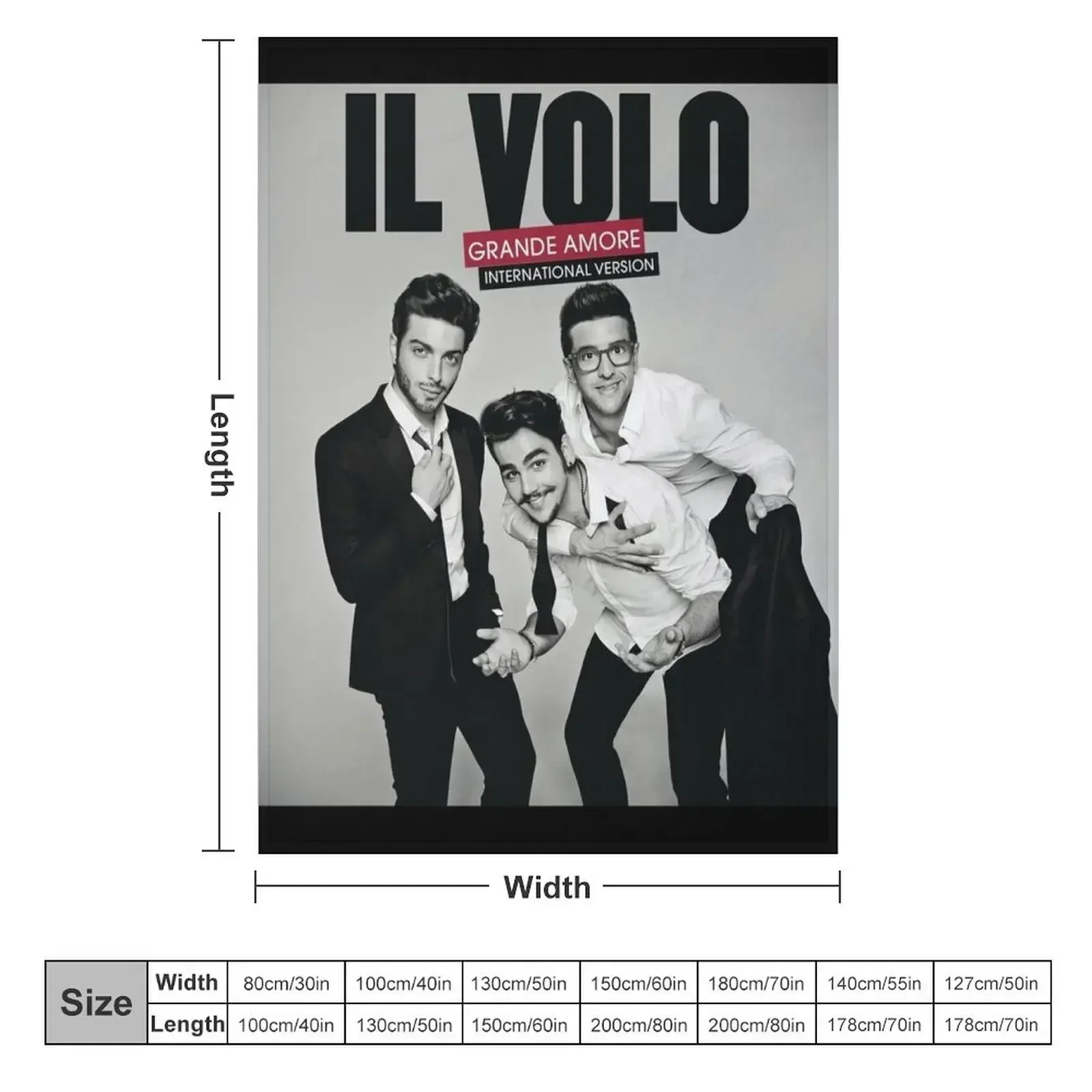 Il Volo Grande amore Throw Blanket christmas decoration Luxury Throw Luxury St Blankets