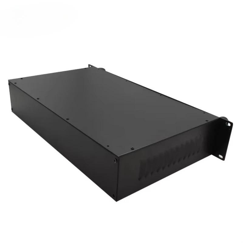Sheet Metal Fabrication Desktop Pcb Audio Amplifier Chassis 19 Inch 1U 2U 3U 4U Rack Mount Server Case Enclosure