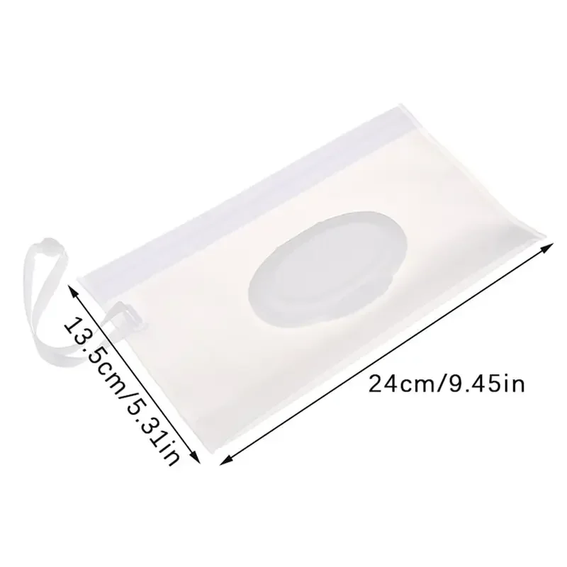 EVA Baby Wet Wipe Pouch Portable Transparent Holder Case Flip Cover Reusable Refillable Tissue Wipes Pouch Useful Tissue Box