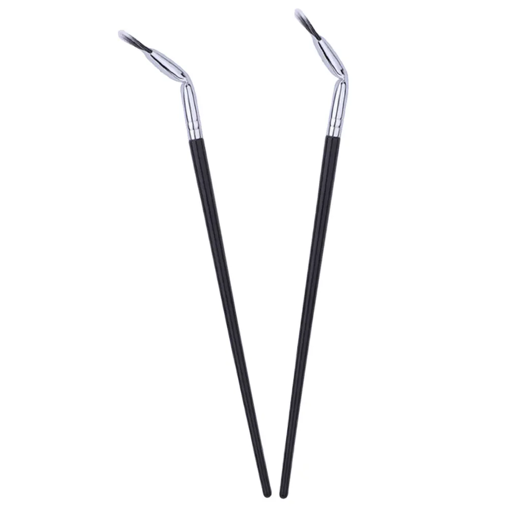 

2pcs Fan Eyelash Brush Portable Curved Lash Applicator For Travel Salon Home Makeup Tools Accessories Eyebrow Lash Gift Women