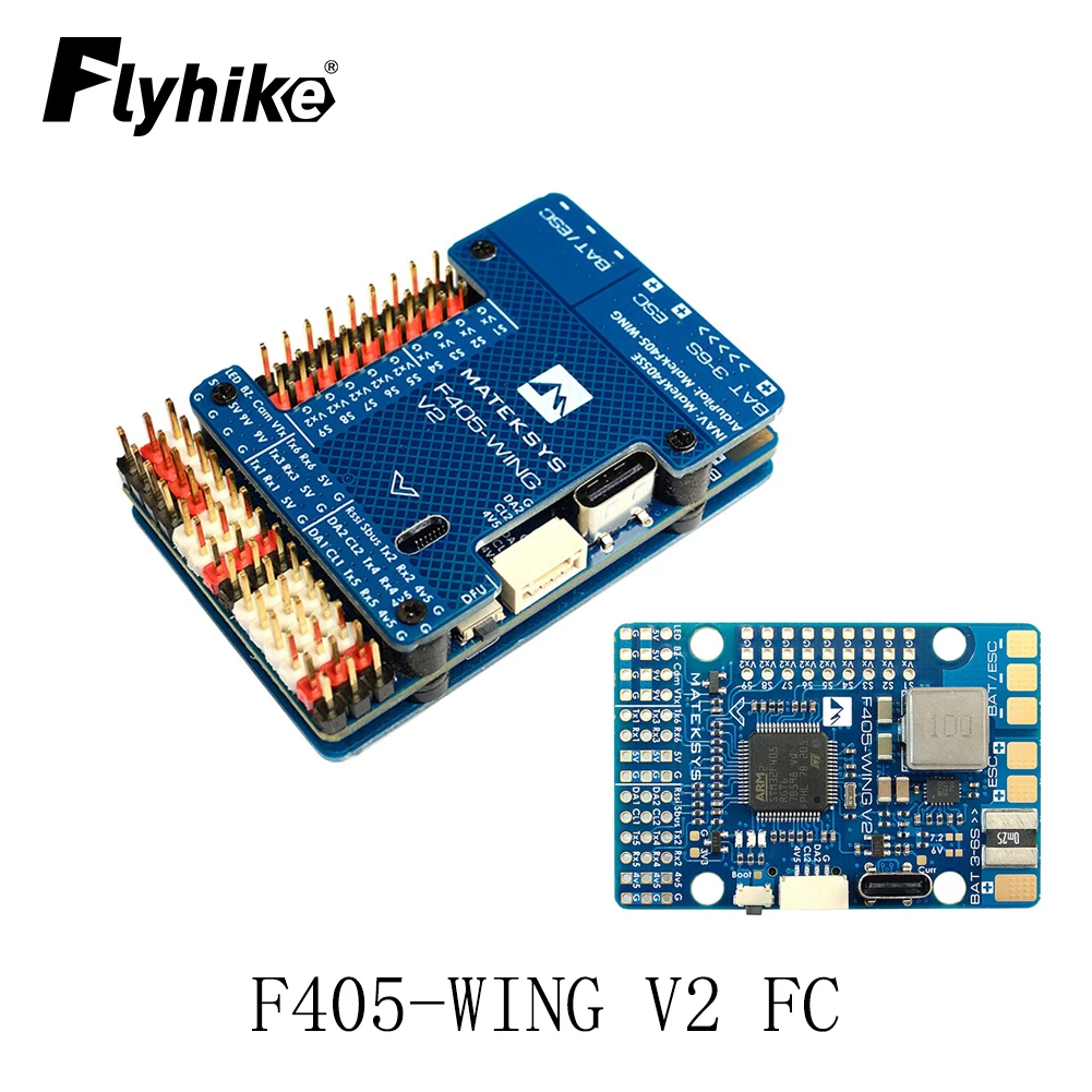 

MATEKSYS Matek F405-WING V2 FC with STM32F405 & ICM-42688P Support OSD/SD for RC Airplane