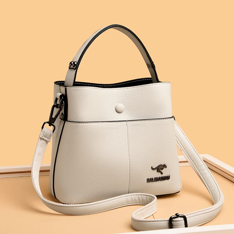 

Luxury Brand Women Shoulder Bags High Quality PU Leather Bucket Tote bag Fashion Ladies Handbags Designers Female Crossbody Bag