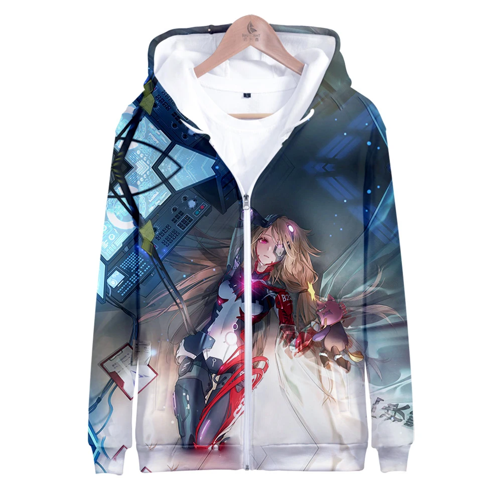 Toren Van Fantasy Game Rits Hoodie Unisex Lange Mouw Vrouwen Sweatshirt Harajuku Streetwear 2022 Casual Stijl 3d Kleding