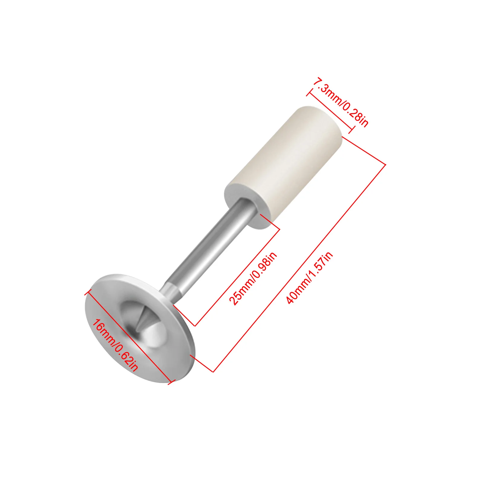 10-80 buah kuku baja untuk pistol kuku Manual alat keling beton baja dinding jangkar melalui alat pengencang Diameter 7.3mm kuku bulat