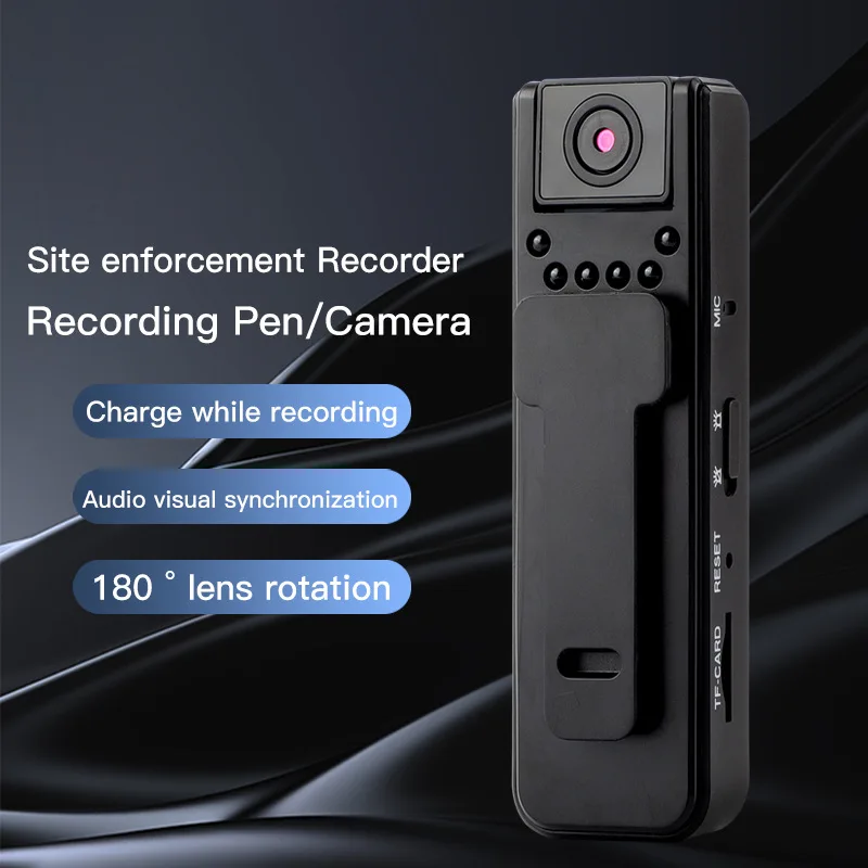 

New Outdoor Sports Dv Mini Portable Night Vision Pocket Recorder Back Clip 1080P Mini Camera Body Cameras Bodycam Cam Worn Chest