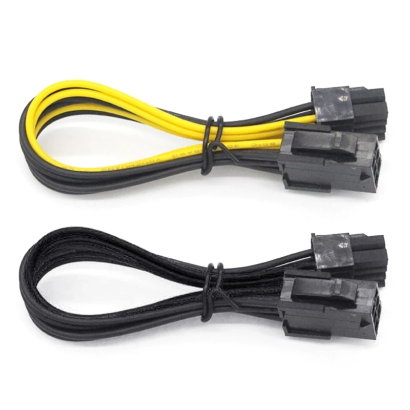 PCIe Power Extension Cable, 6Pin Male to 8Pin Female GPU Converters Connectors Cable for Video Cards