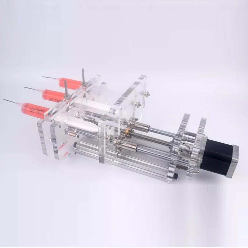 150mm/min Three Channel Injection Pump Laboratory Micro Pump Flow Control Speed Liquid Automatic Drip Pump Stroke 140MM