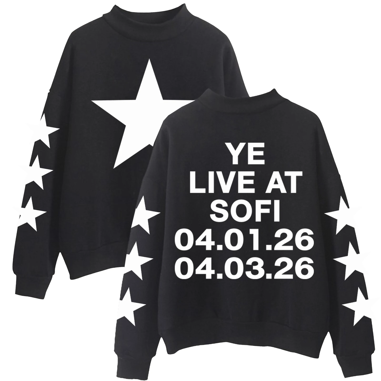 

Свитшот Kanye Weat YE Bully в стиле Harajuku, с круглым вырезом, длинными рукавами, оверсайз, с капюшоном