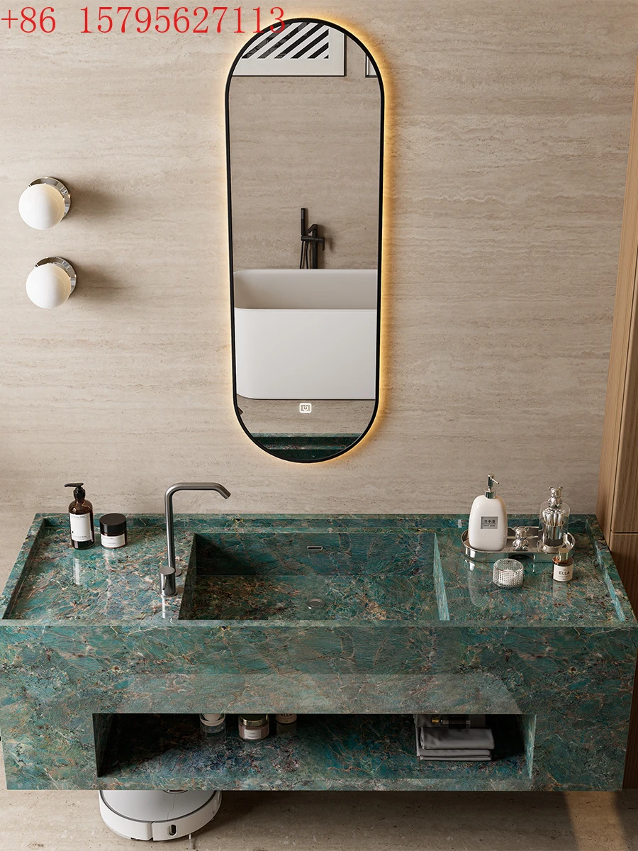 

Amazon Green Slate Integrated Basin Hanging Slate Bathroom Cabinet Combination Washbasin
