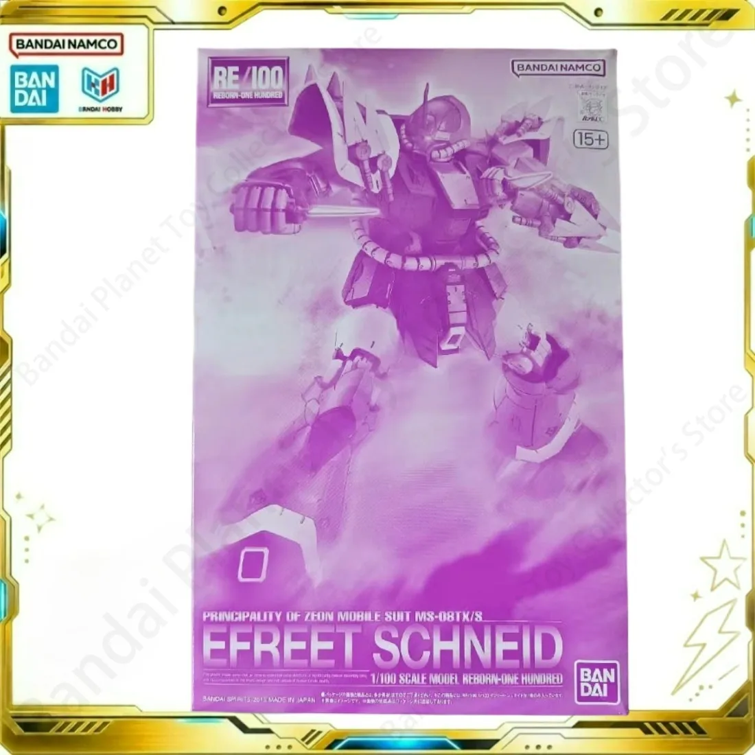 Bandai Action Original Gundam Model Anime RE 1/100 Efreet Schneid Principality of Zeon MS-08TX/S Figure Building Model Kit Gift