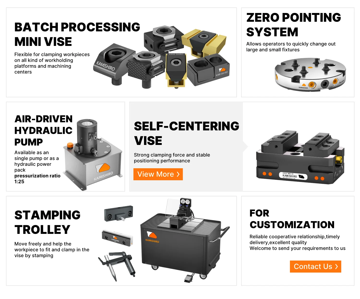 KS-LF250 Four Axis L-Plate For Self Centering Vise 5axis Index Rotary Table L-Board CNC Machining Center Tools Kamishiro