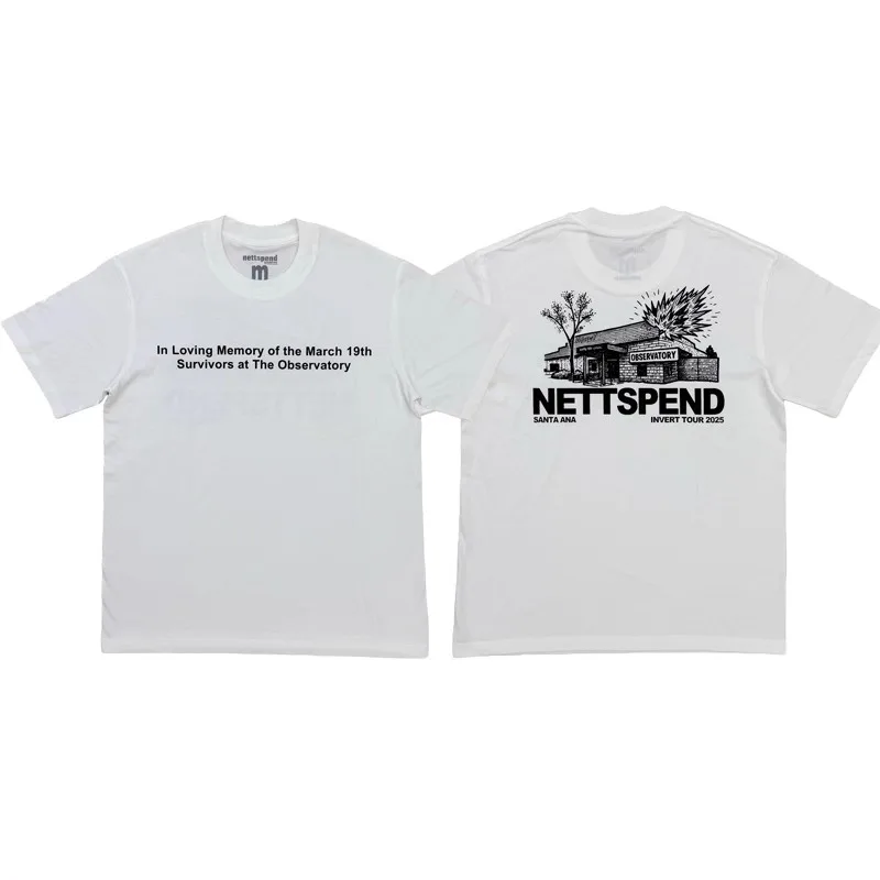 

Футболка INVERT TOUR 2025 Nettspend Observatory Tour Limited с короткими рукавами TX1485
