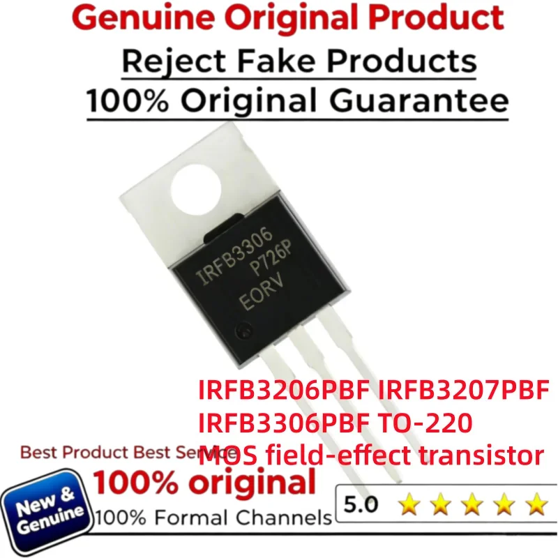 5-10-20pcs 100% New Imported Original IRFB3206PBF IRFB3306PBF IRFB3306 IRFB3206 IRFB3207PBF IRFB3207 MOS FET 60V 210A TO-220