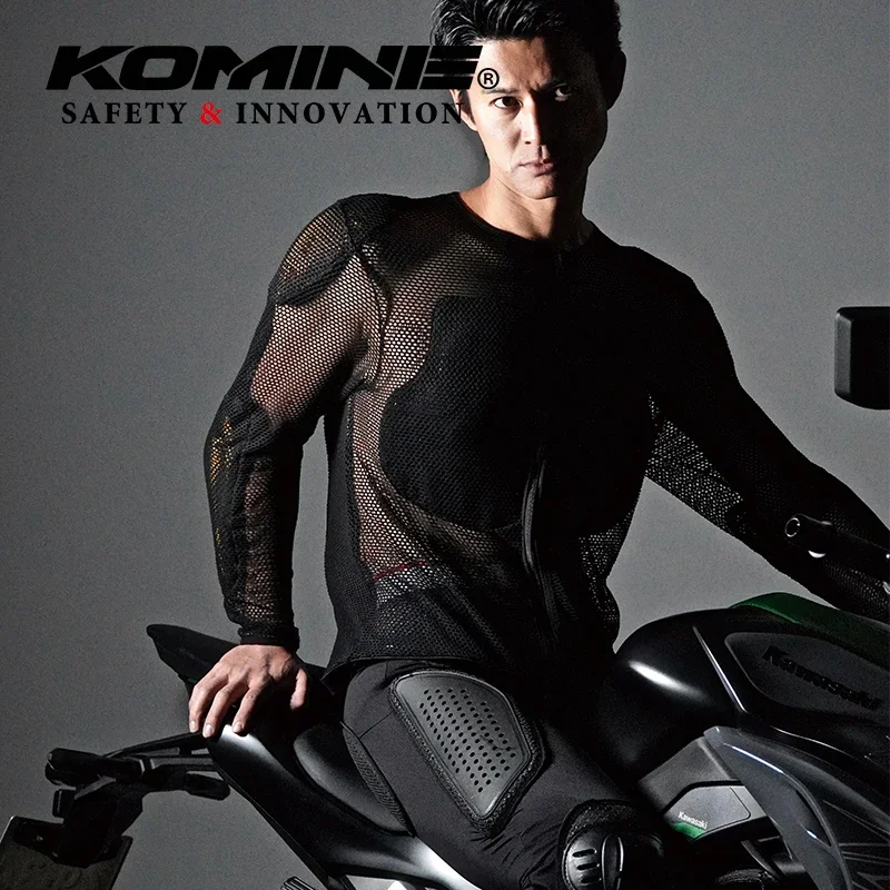 KOMINE SK-834 Motorcycle Riding Equipment The Four Seasons CE2 Men and Women Within The Wear Armor Elastic Mesh Protection Gears