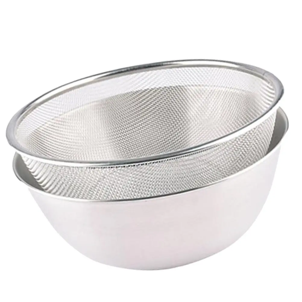 

Набор многофункциональных кухонных мисок-дуршлагов из нержавеющей стали: для слива воды, мытья риса, овощей и фруктов