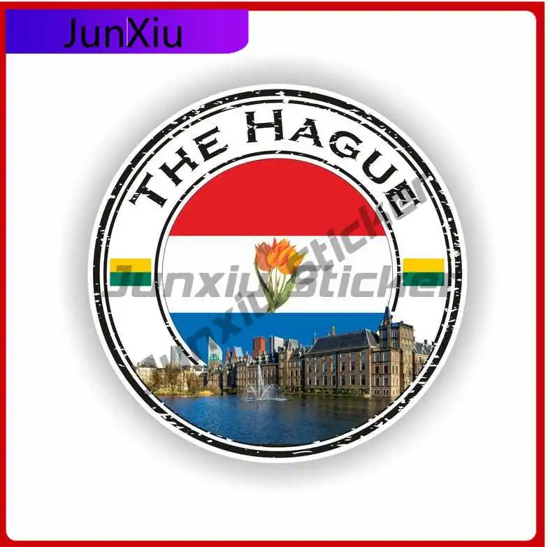 

The Hague Netherlands Seal Sticker Unique Wall Car Scratch Cover Vehicle Decor Vinyl Decal For Car Truck SUV Window Bumper