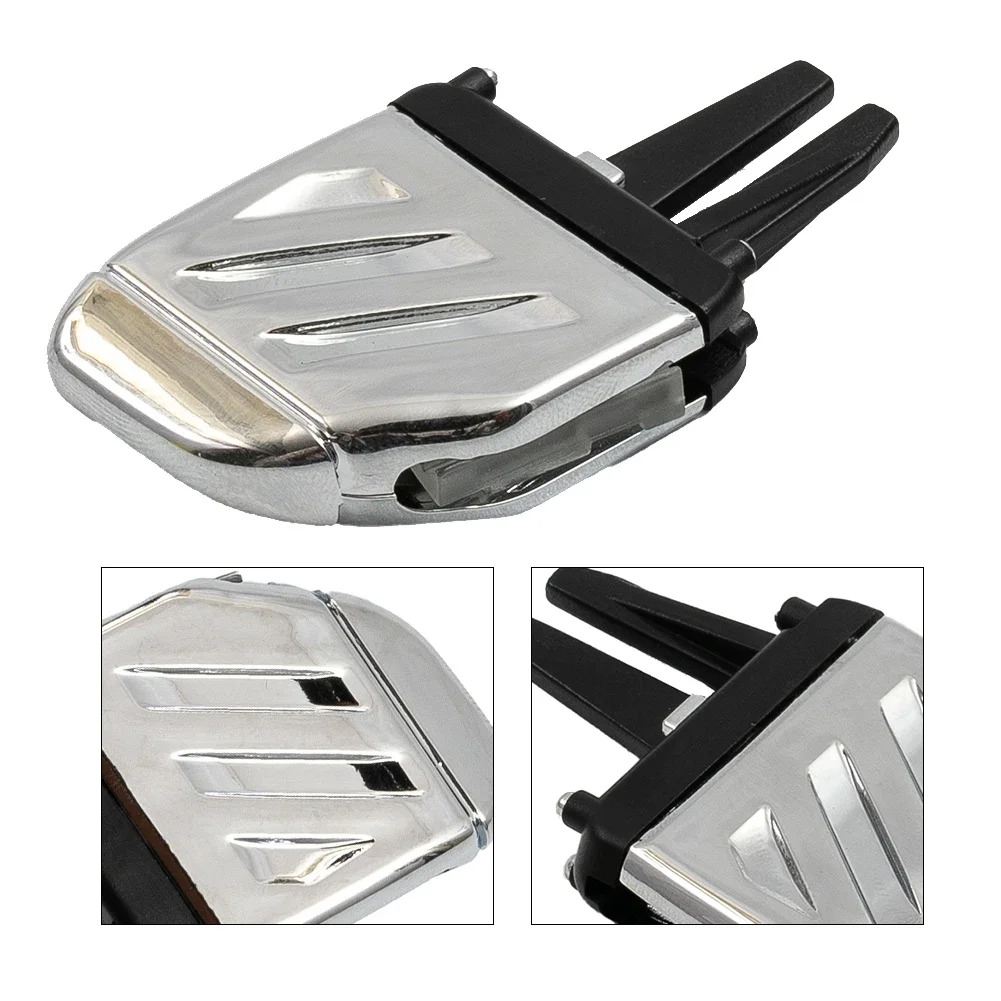 Brand New The Middle And Side Vents Air Vent Tab Clip Vents Silver Brand New Convenient Install Interior/Front