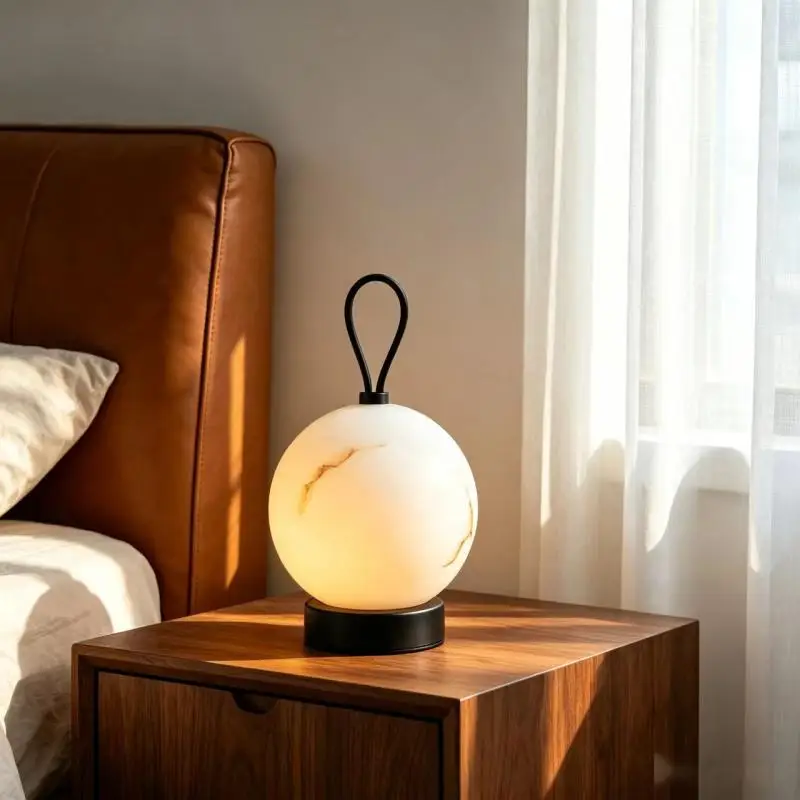 Moon Night Light Table Lamp Touch Control Dimmable Rechargeable Handheld LED Ambient Light for Bedroom Bedside Camping Outdoor D