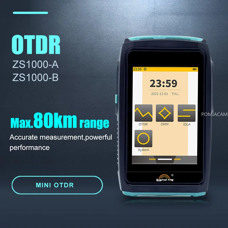 OTDR Fiber Tester 80km Range IOLA Smart Event Detection Live Fiber Testing Portable Optical Network Tool ZS1000-A ZS1000-B