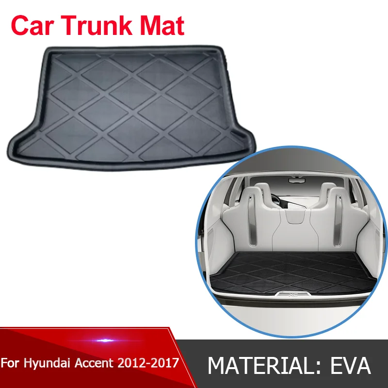 

for Hyundai Accent Solaris Verna 2012~2017 EVA Car Rear Trunk Mat Waterproof Protective Liner Trunk Tray Floor Mat Accessories