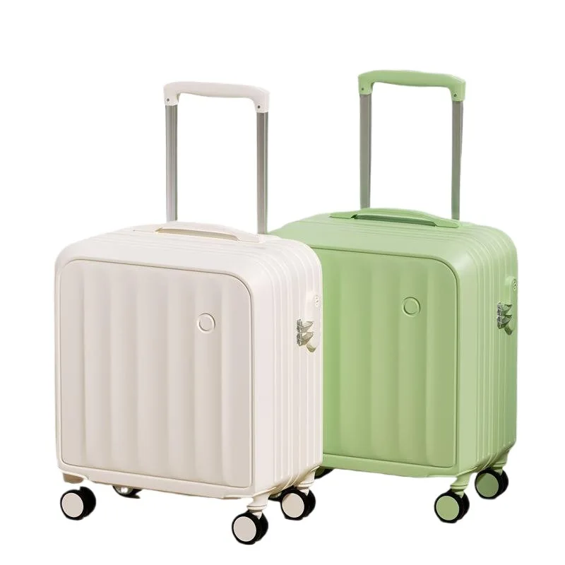 Valise de voyage à roulettes légère pour hommes, petite valise à main, 18 pouces, femme, nouveau, 2024