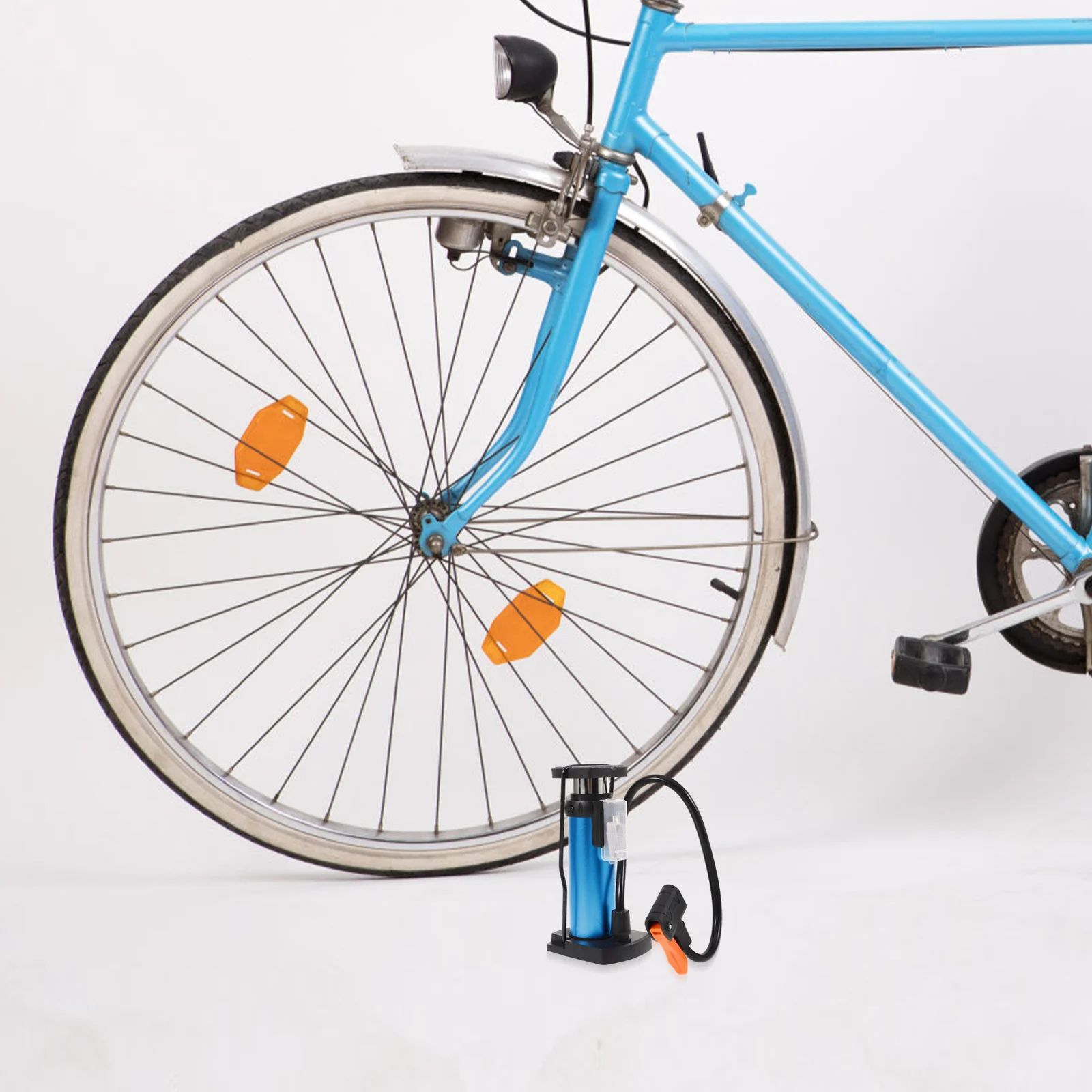 

Portable Air Pump For Bike Tire Inflation Lightweight Aluminum Mini Pump Dual Valve Compatible Road Mountain Bicycle Electric