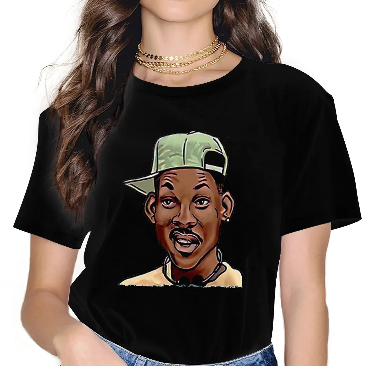 Smith Women Clothing The Fresh Prince of Bel-Air TV Series Graphic Female Tshirts Vintage Grunge Loose Tops Tee