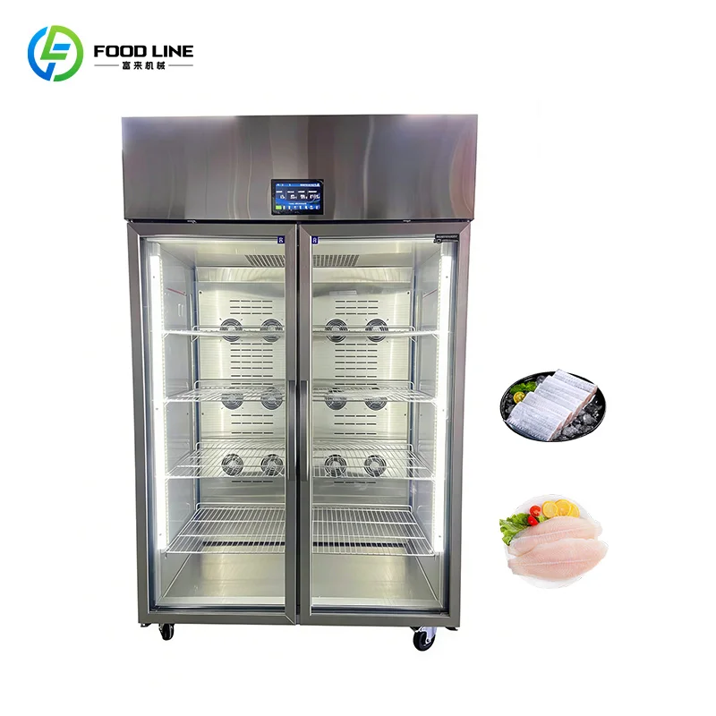 Customized Thawing Cabinet Anti-Slip Load-Bearing Shelves Safely Hold Heavy Frozen Seafood Boxes In Continuous Defrost Work