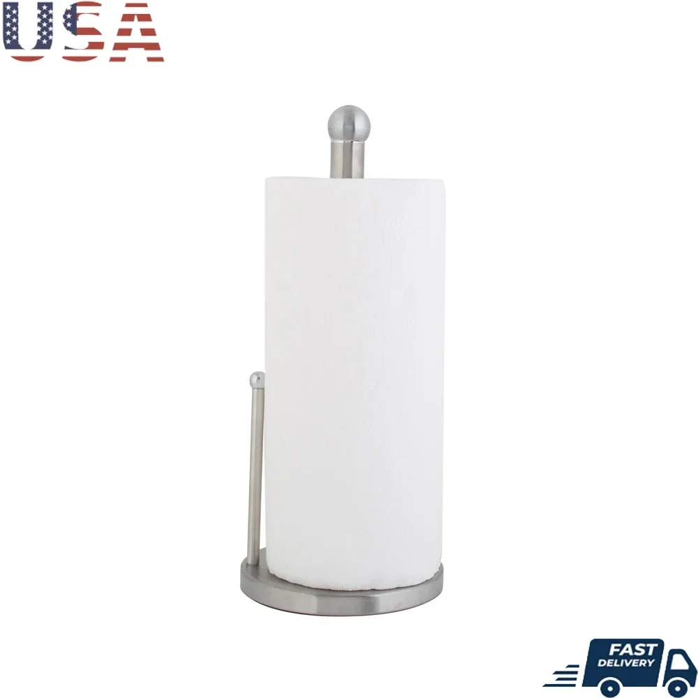 

Держатель для бумажных полотенец из нержавеющей стали, утяжеленное основание, боковой диспенсер из ЭВА, органайзер для кухонной столешницы