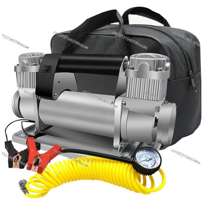 Double-cylinder Car Air Pump High-power Off-road Vehicle  Truck Tire Car Air Pump High-pressure 480W Air Compressor