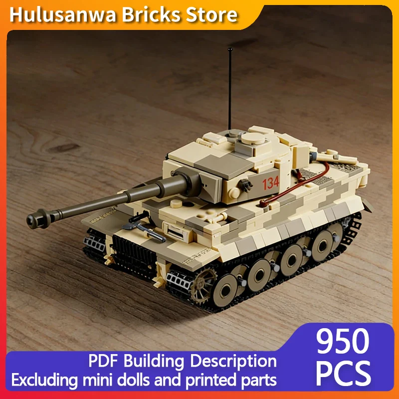 

Heavy Military Tank Model MOC Building Bricks War Equipment Modular Technology Gifts Holiday Assemble Children Toys Suit
