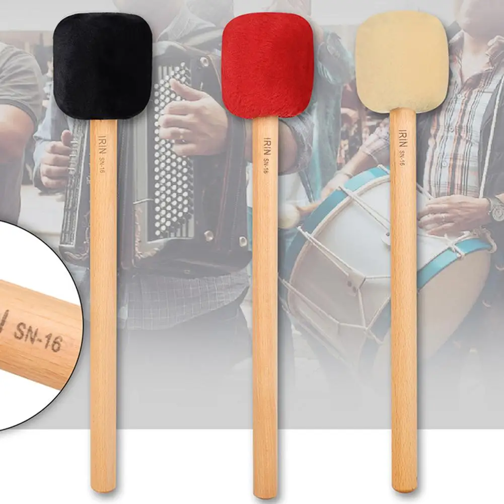 Irin Bass Drumsticks Plüsch Drum Mallet für große Snare Drum Band Performance Musik instrument Zubehör