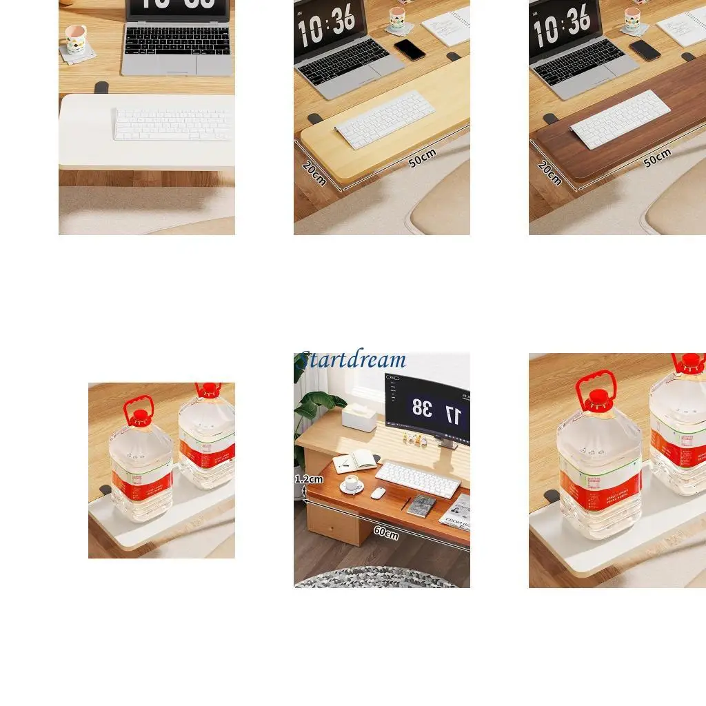 Clamp On Desk Extender Tray Table Desk Arm Rest Clamp On Keyboard Tray K92C
