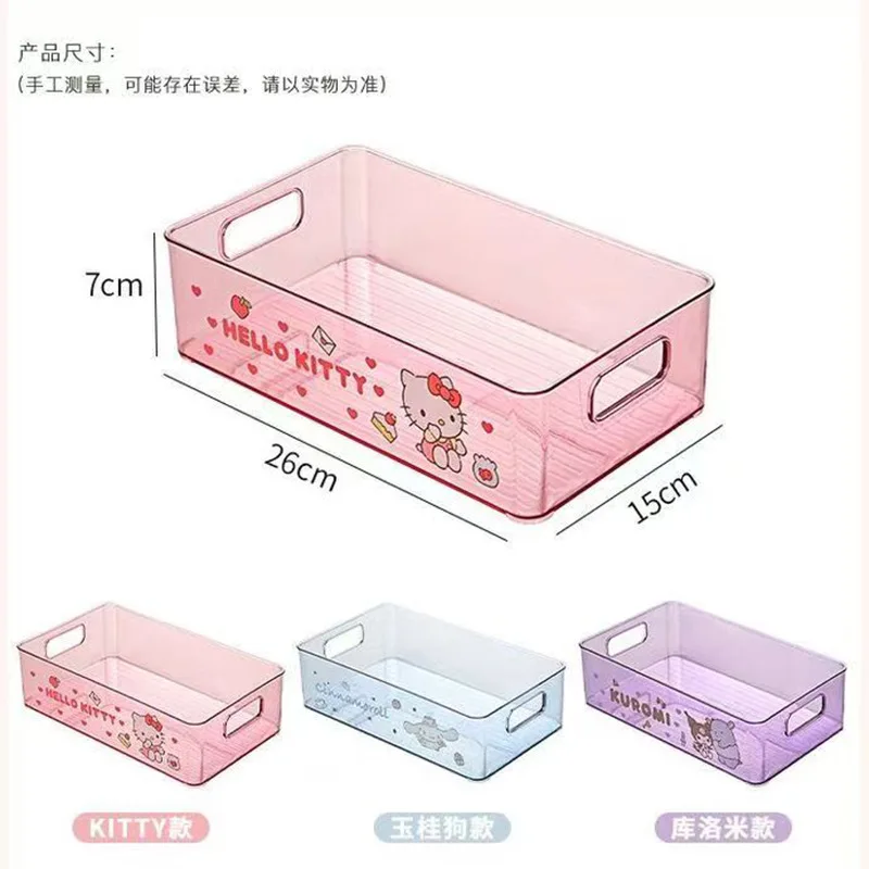 Hello Kitty Storage Basket, Miscellaneous Storage Box—Perfect for organizing desk supplies, closet clothes, and bathroom toiletr view 6