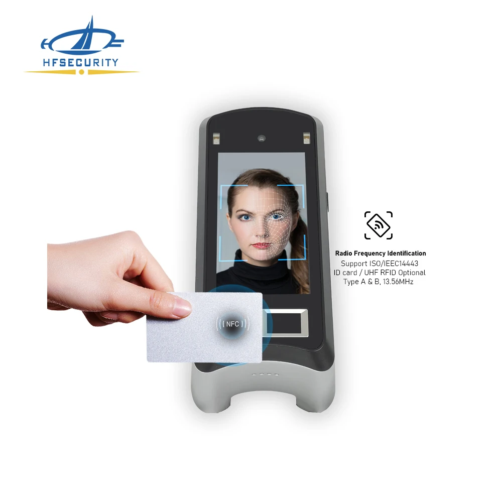 Hfsecurity X05 AI Android Iris Facial Recognition Biometric Employee Attendance Face Recognition Access Control