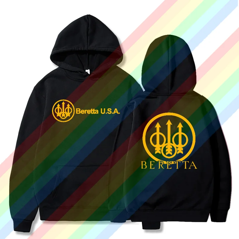 Hoodie penting Pria Wanita, tas Berettas kasual ukuran besar 2024, pakaian olahraga termal lengan panjang Unisex S-3XL keren