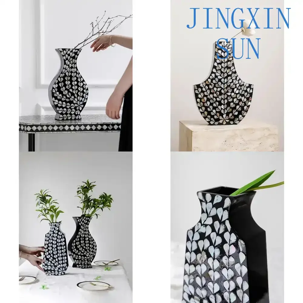 High-end French Medieval Wabi Sabi Wind Shell Vase for Home Decoration Living Room Light Luxury Flower Arrangement Decor for