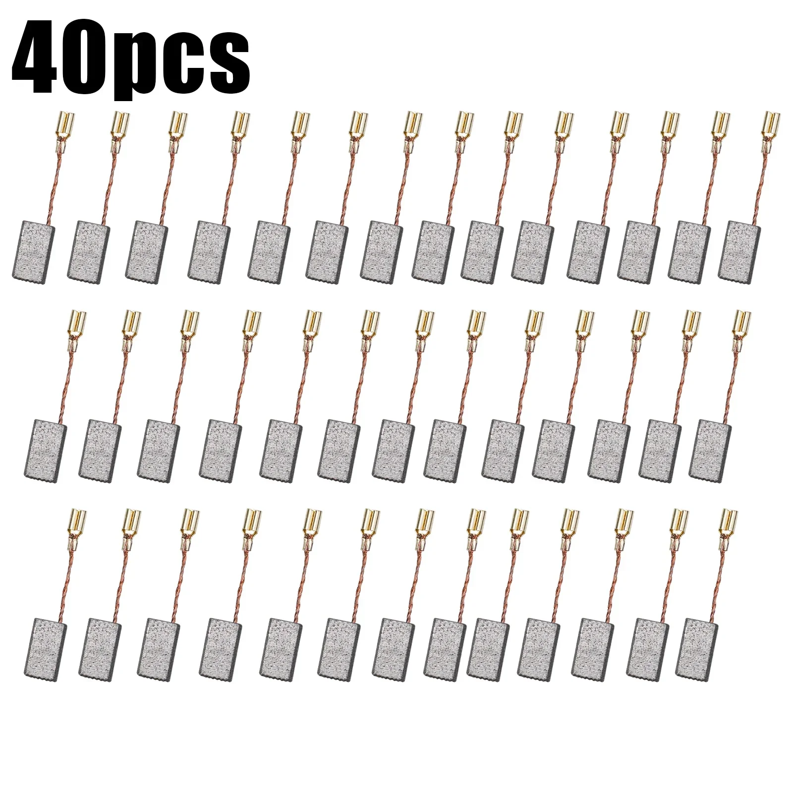 

40Pcs Motor Carbon Brushes Set For Electric Drill Angle Grinder 6mm*8mm*14mm Power Tool Accessories